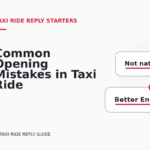 Common Opening Mistakes in Taxi Ride Replys