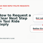 How to Request a Clear Next Step in Taxi Ride Reply English