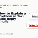 How to Explain a Problem in Taxi Ride Reply English