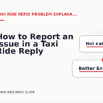 How to Report an Issue in a Taxi Ride Reply