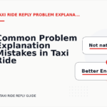 Common Problem Explanation Mistakes in Taxi Ride Reply English