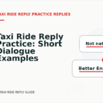 Taxi Ride Reply Practice: Short Dialogue Examples