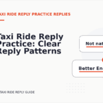 Taxi Ride Reply Practice: Clear Reply Patterns