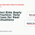 Taxi Ride Reply Practice: Tone Fixes for Real Situations